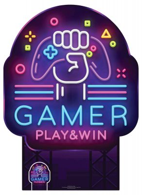 Gamer Sign Cardboard Cutout