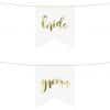 Bride & Groom Gold Metallic Chair Signs