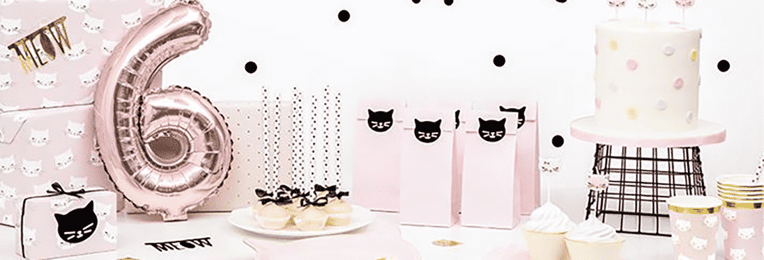 Cat Party Themed Party Decorations, Banners & Balloons