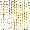 Gold Glitter Star Foil Backdrop Curtain