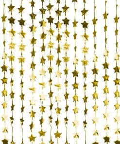 Gold Glitter Star Foil Backdrop Curtain