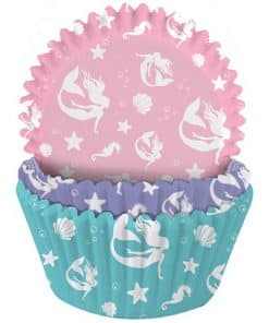 Mermaid Patterned Cupcake Cases