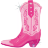 Pink Cowboy Boot Big Balloon