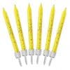 Yellow Glitter Candles