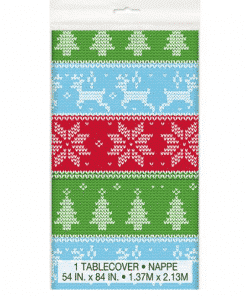 Christmas Ugly Jumper Plastic Tablecover