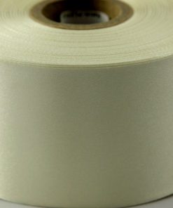 Cream Polyester Satin Ribbon
