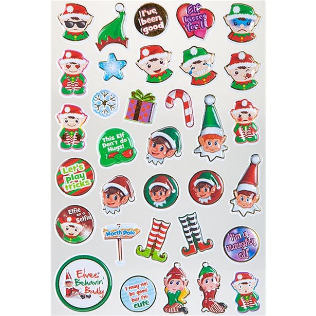 Elf Bubble Stickers