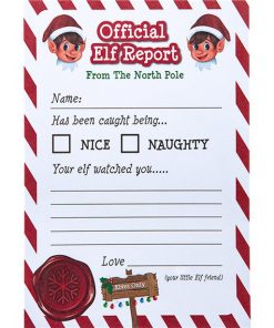 Naughty Elf Report Card