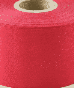 50m x Red Polyester Satin Ribbon