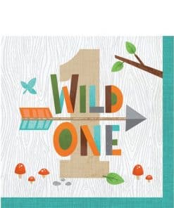 Woodland Animals Age 1 Napkins