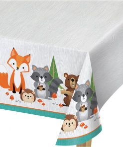 Woodland Animals Plastic Tablecover