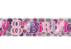 8th Birthday Banner