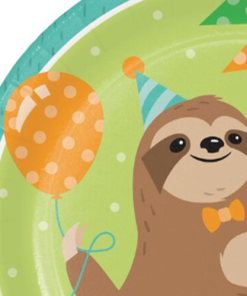 Sloth Party Paper Plates