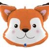 Woodland Smiling Fox Head Balloon