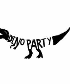 Alternative view of Dino Party Silhouette Banner - 90cm