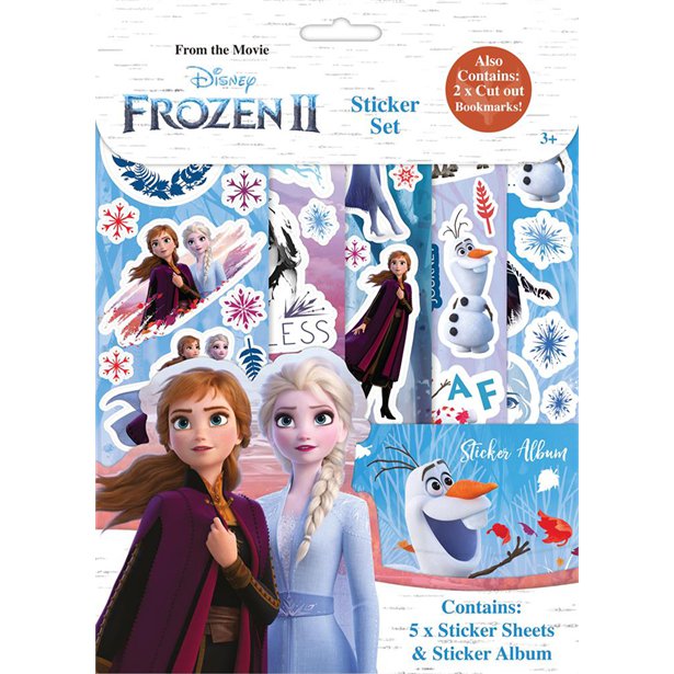 Disney FROZEN 2 ASSORTED STICKERS PACK Kids Crafts Party Bag Fillers ND81085 UK 