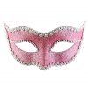 Pink Glitter Masquerade Mask