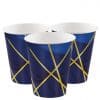 Geode Navy and Gold Foil Paper Cups