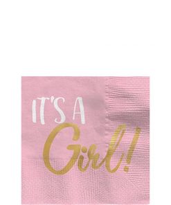Oh Baby 'It's a Girl' - Beverage Napkins