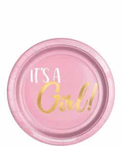 Oh Baby 'It's a Girl' Plastic Dessert Plates