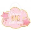 Oh Baby Pink Dream Big Cloud Hanging Sign