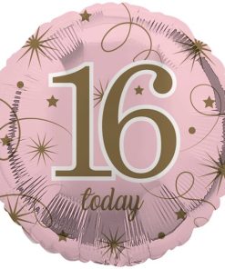 16th Pink Birthday Balloon
