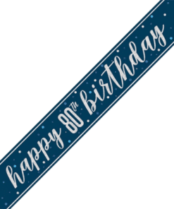 80th Birthday Party Banner