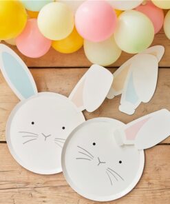 Bunny Shaped Paper Plates