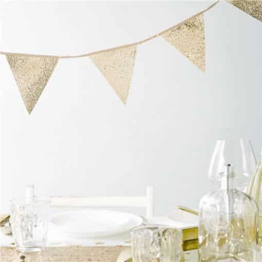 Gold Glitter Bunting