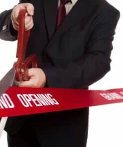 Alternative view of 3m of Grand Opening Printed Wide Ribbon – 100mm