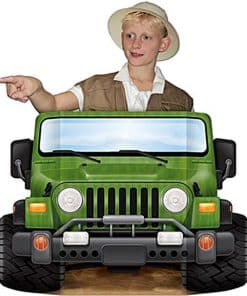 Jungle Safari Jeep Photo Prop