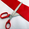 Big Red Handled 26cm Scissor & Wide Ribbon Store Opening Pack