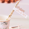 Rose Gold Floral Paper Straws