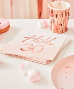 30th Rose Gold Party Decorations, Banners & Balloons
