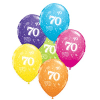 70th Birthday Printed Balloons
