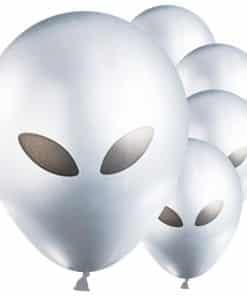 Alien Face Printed Latex Balloons