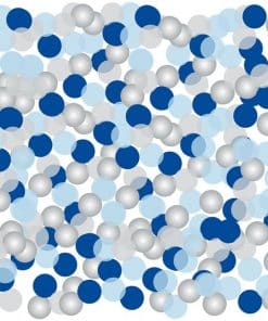 Blue & Silver Dot Confetti