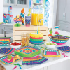 Boho Fiesta Square Shaped Dessert Plates
