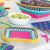 Boho Fiesta Square Shaped Dessert Plates