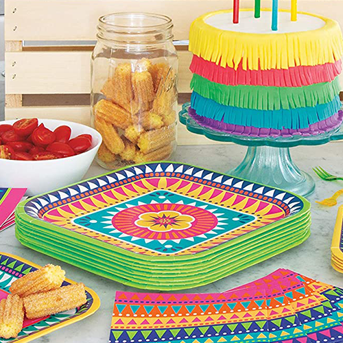 Fiesta square plates sale