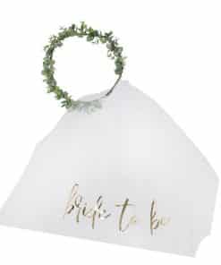 Botanical Hen Party Eucalyptus Crown & Veil