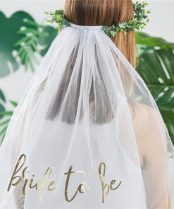 Botanical Hen Party Eucalyptus Crown & Veil