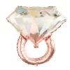 Diamond Ring Rose Gold Giant Balloon