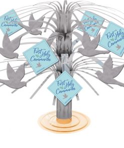 First Holy Communion Blue Centerpiece