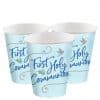 First Holy Communion Blue Paper Party Cups