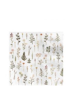 Pretty Floral Tea Party Paper Cocktail Size Napkin