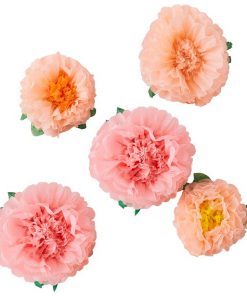 Fluffy Tissue Flower Party Decorations