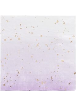 Gold & Lilac Ombre Napkins