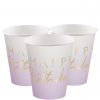 Gold & Lilac Ombre Paper Cups