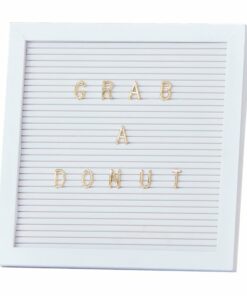 Gold Wedding White Peg Board With Gold Letters